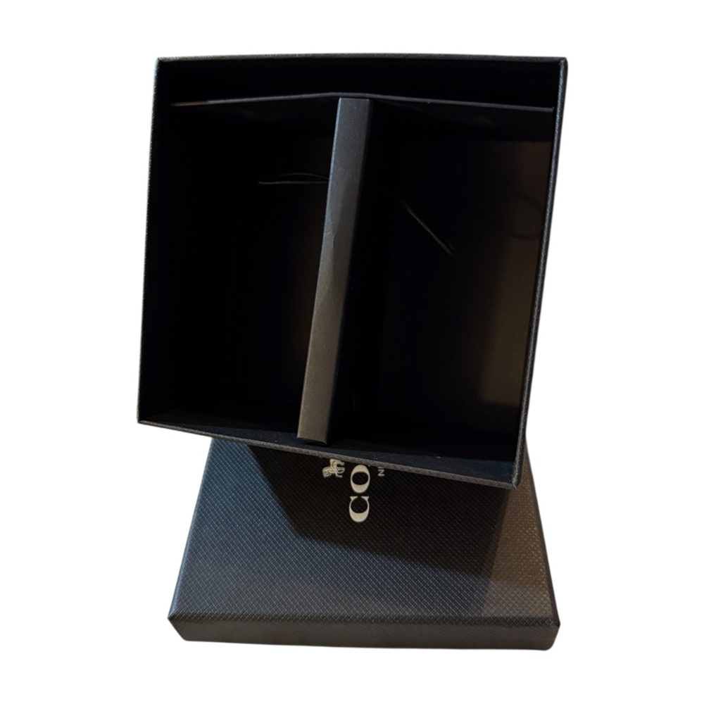 Coach Black Branded Gift Box with White Logo - Picture 8 of 8